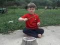 My son drumming
