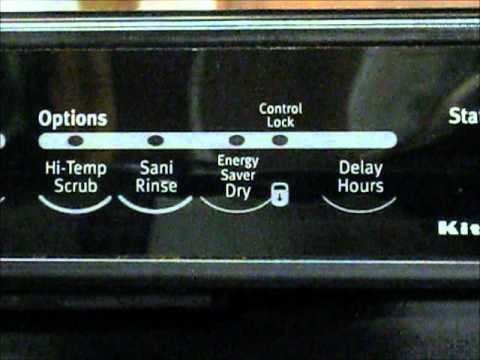 how to reset kenmore elite dishwasher