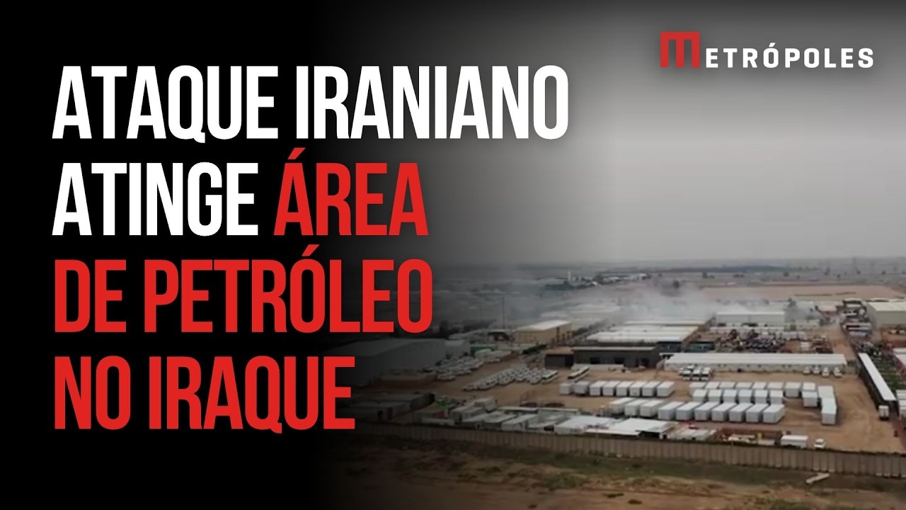 Veja como ficou campo petrolífero no Iraque após ataque iraniano