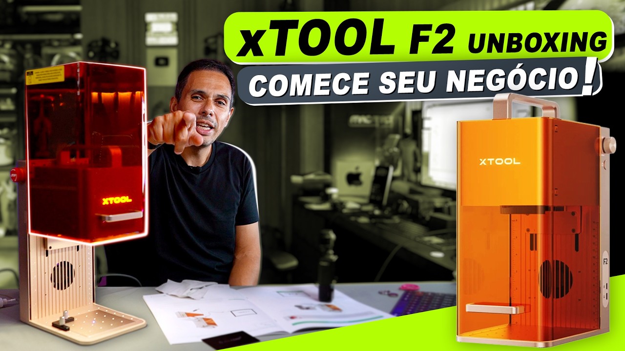 Como Ganhar Dinheiro com uma Máquina a Laser? Testei a xTool F2. UNBOXING #macmasi #xtoolf2