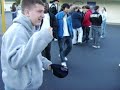 James and Victor having a head-butting war