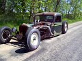 1937 GMC RAT ROD AT IDLE