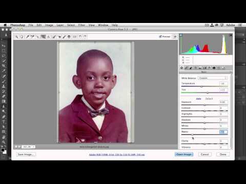 how to open camera raw in ps