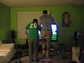 bob and zak racing on the powerpad.