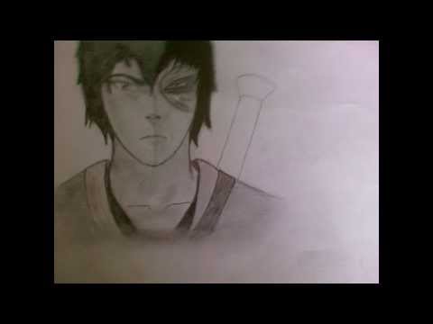 how to draw zuko step by step