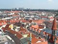 view from st. peter church in munich/m�nchen, bavaria, germany.
it can be seen the old town, frauenkirche, rathaus, even olympiapark with tv tower.
more info: http://en.wikipedia.org/wiki/st._peter%27s_church%2c_m%c3%bcnchen