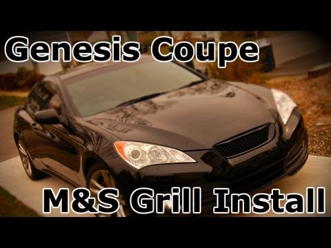Hyundai Genesis Coupe Grill Removal and Custom Grill Install