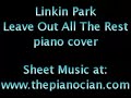 linkin park   leave out all the rest  piano cover 