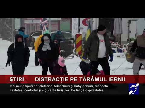 Distracție pe tărânul iernii, la Stâna de Vale
