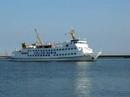 The tourist ship in Swinoujscie, Poland