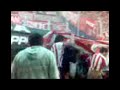 Entrada de la barra contra Velez