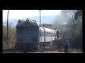 Departure of GMN train from the railway station Kyparissias