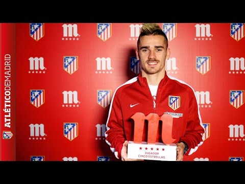 Griezmann mejor jugador de enero | Griezmann received the #FiveStarsPlayer award (MVP)