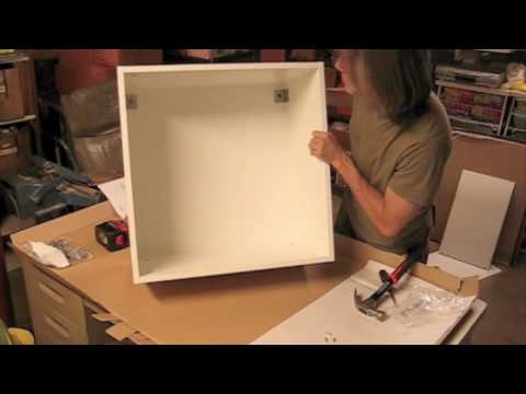 how to fasten ikea base cabinets