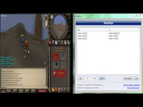 how to set f keys for runescape