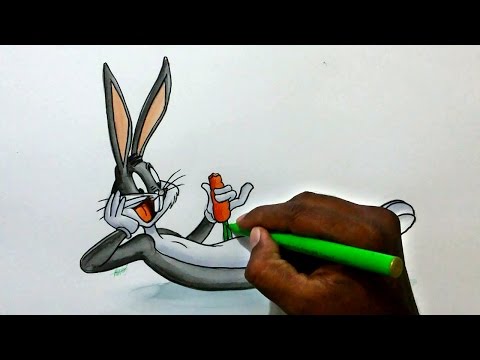 how to draw bugs bunny