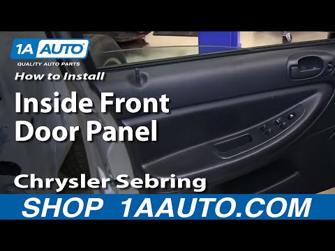 How To Install Remove Inside Front Door Panel 2001-06 Chrysler Sebring