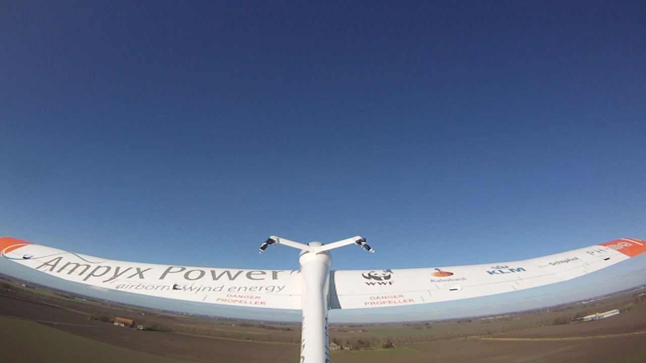 Regiotour Flevoland  - energie opwekken met zweefvliegtuig aan lier - Ampyx Power