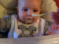 Liam eating lunch!