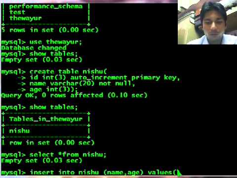 how to define autoincrement in mysql