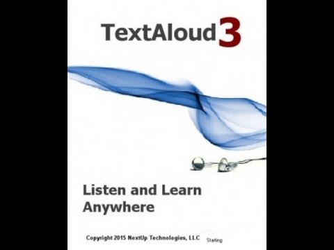 برنامج تحويل المكتوب الى مسموع Nextup TextAloud 3.0.85