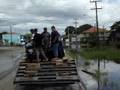 Enchente em Itapoá, Santa Catarina.