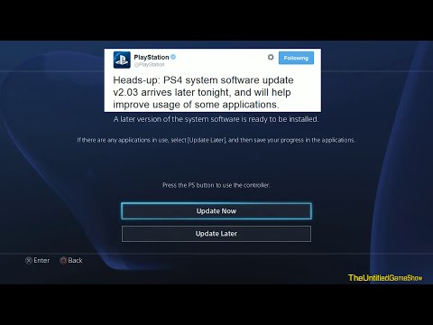 how to update ps4