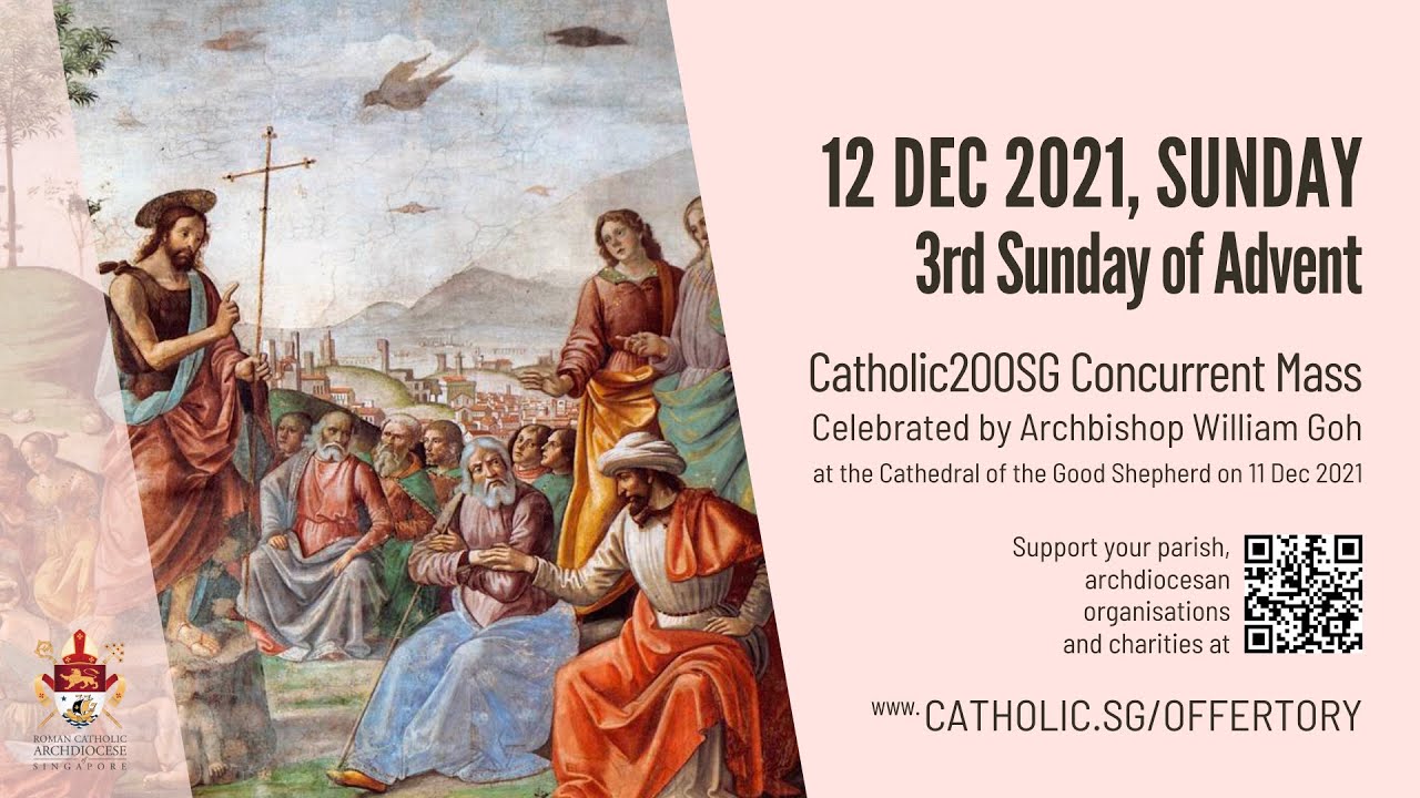 Catholic Singapore Sunday Mass 12th December 2021 Today Live Online