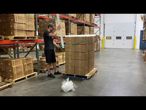 How to Replace Shrink Wrap with Rubber Pallet Bands - by Aero Rubber Co.