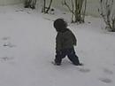 paul playing in the snow paul playing in the snow