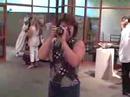 lots of my good friends came - here's robin!  what a gorgeous dress.  she looks like diane lane...