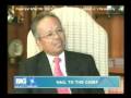 videos de Chief Justice Artemio V. Panganiban (Interview on ANC's 