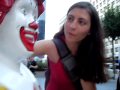 Rouslana teaching Ronald McDonald