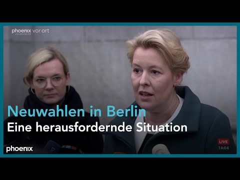 Franziska Giffey (Bürgermeisterin) zu den gerichtlich angeordneten Neuwahlen in Berlin