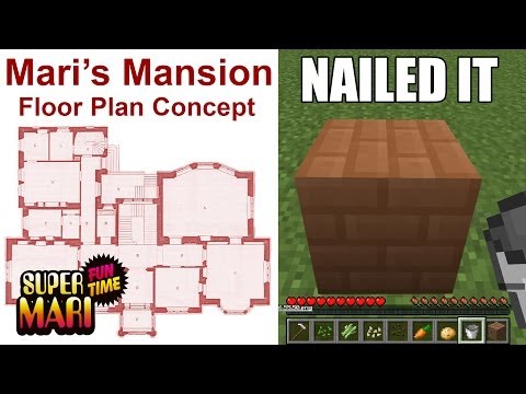 PLAYING HOUSE IN MINECRAFT (Super Mari Fun Time)