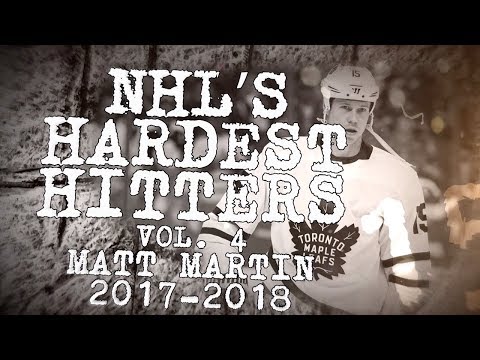 Best Matt Martin Hits From 2017-18 | NHL's Hardest Hitters