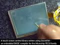 Touch screen controller for PIC microcontroller