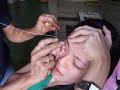 Plucking Eyebrows With String Thread
