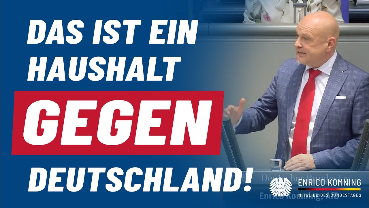 Das ist ein Haushalt GEGEN Deutschland! 📉💶 | Enrico Komning MdB