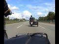 Videoclip von einer Sonntagstour mit 2 Dnepr-Gespannen aus der Heide nach Hamburg zum U-Boot Treffpunkt für russische Motorräder