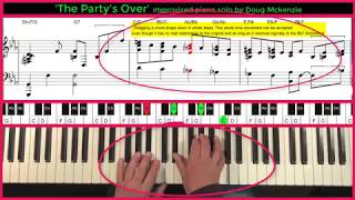 'The Party's Over' - jazz piano tutorial