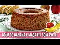 Bolo De Banana E Maça Com Aveia