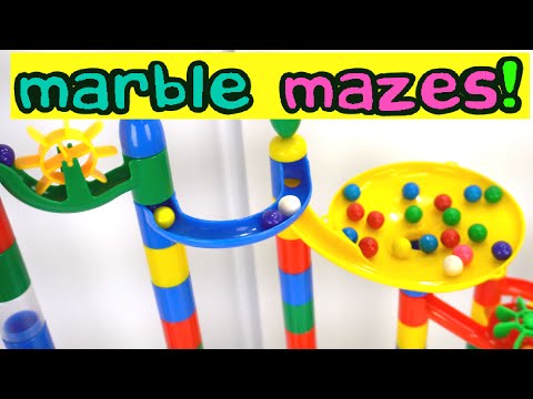 Best Learning Video Compilation for Kids: Giant Marble Mazes Teach Colors & Counting!