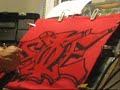Ragz airbrushed fraternity graffitti leters shirt