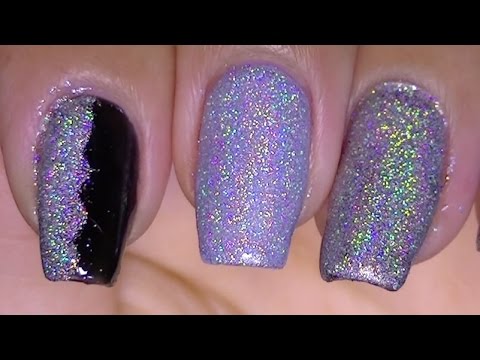 Holographic Pigment On Nails Step By Step Tutorial