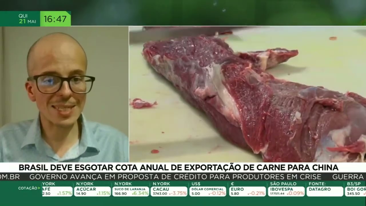 Brasil deve esgotar cota anual de exportação de carne para a China