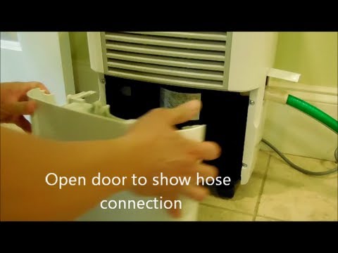 how to drain a dehumidifier with a hose