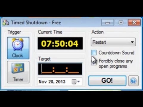 how to turn off pc with timer