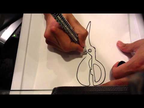 how to draw scissors