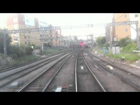 Liverpool st - Drivers eye view in a class 317 empty coaching stock to Ilford depot. Routed from platform 7 on the down main, then accross to the down electric. Stations pa...